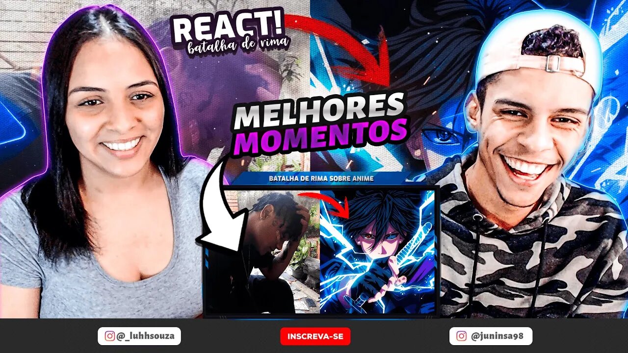 QUANDO A BATALHA É SOBRE ANIME (NARUTO, DRAGON BALL E POKEMON) | [React Batalha de Rima]🔥