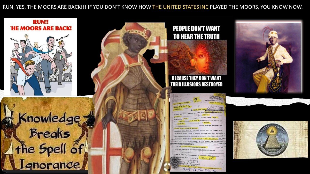 RUN, YES, THE MOORS ARE BACK!!! IF YOU DON’T KNOW HOW THE USA INC PLAYED THE MOORS, YOU KNOW NOW