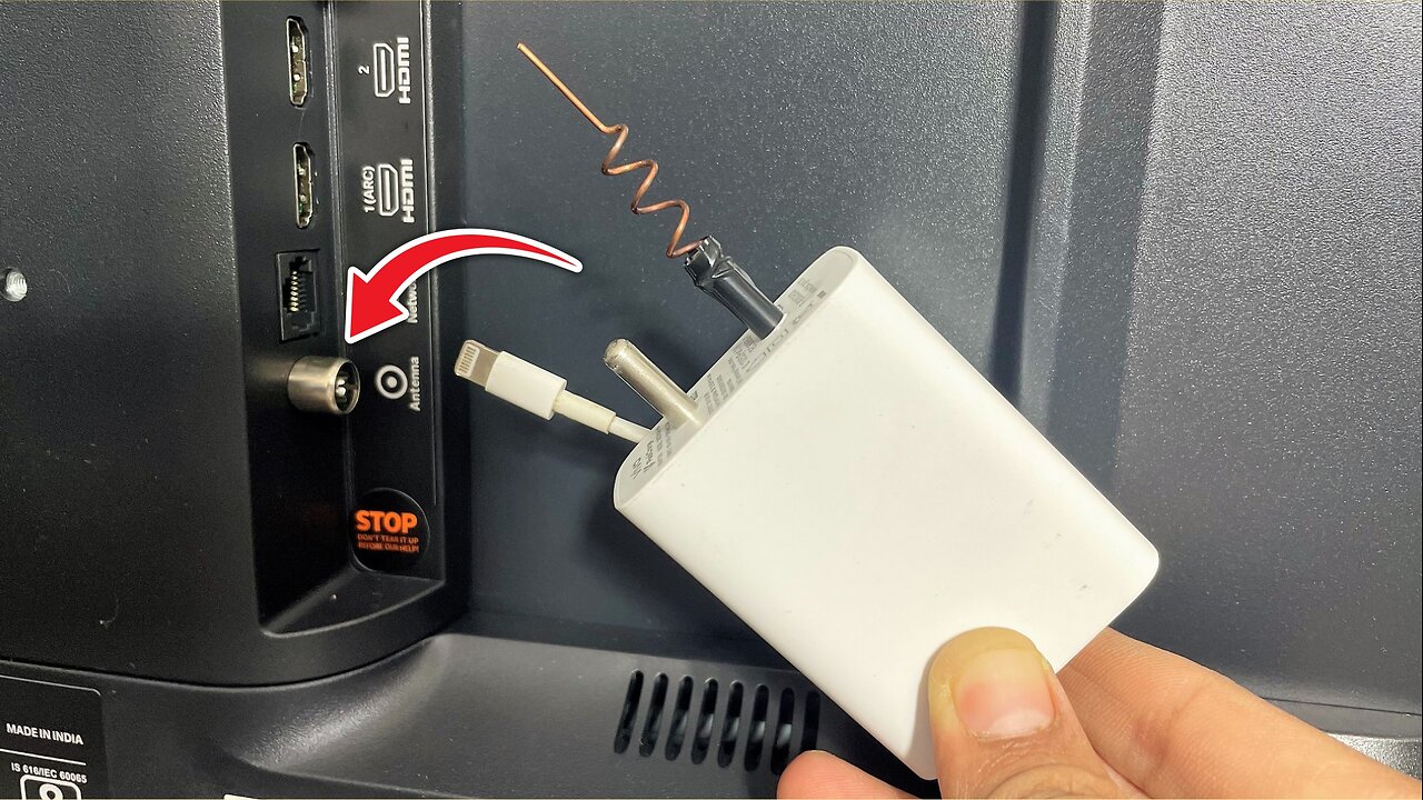 Insert the Charger into your TV - and be Surprised by the Result!