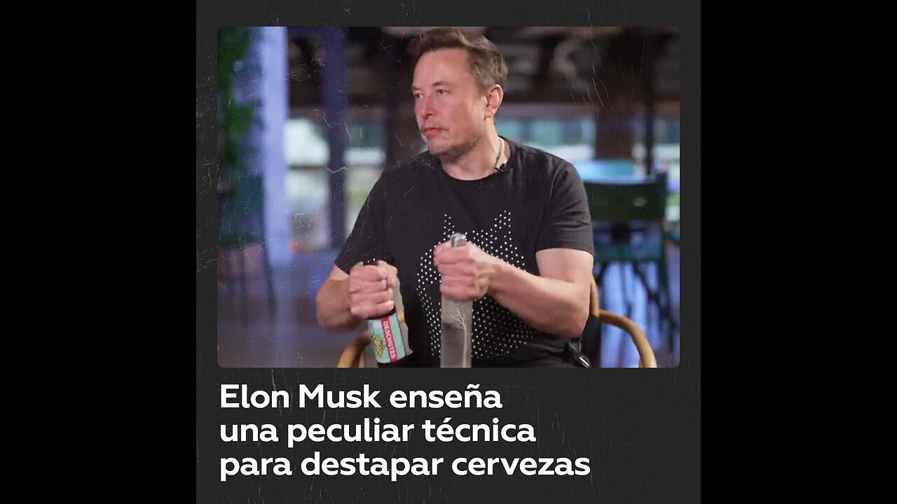 Elon Musk sorprende en una entrevista con una peculiar técnica para destapar cervezas