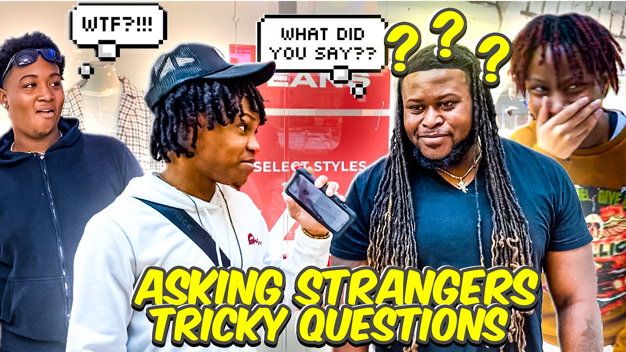 ASKING RANDOM STRANGERS RANDOM TRICK QUESTION!! CRAZY REACTION