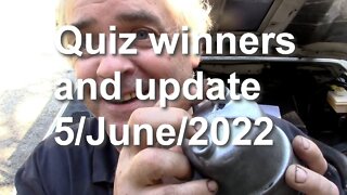 Quiz winners and news updates