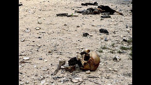 Bodies of people in Gaza who will have unmarked graves, in the streets