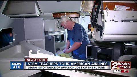 STEM Teachers tour American Airlines