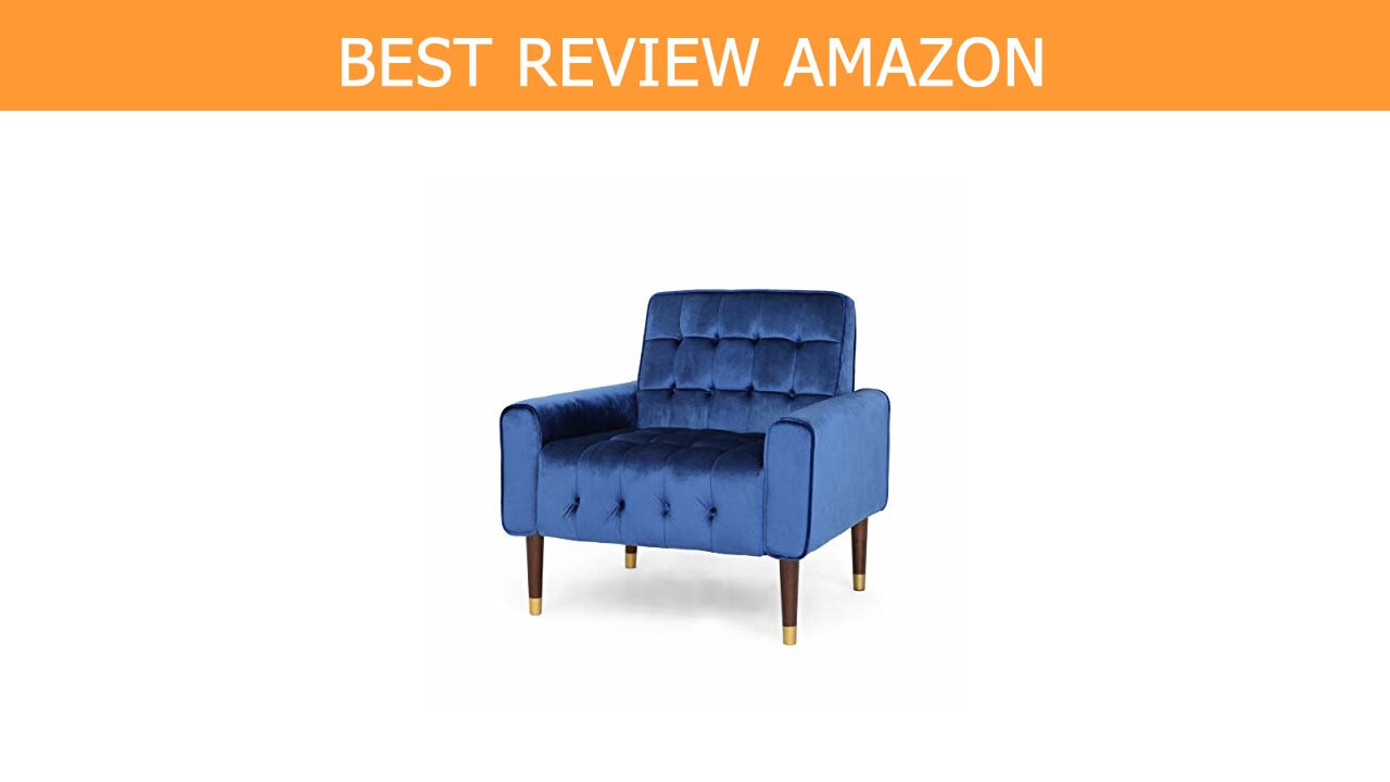 Velvet Armchair Modern Button Tufted Stitching Review