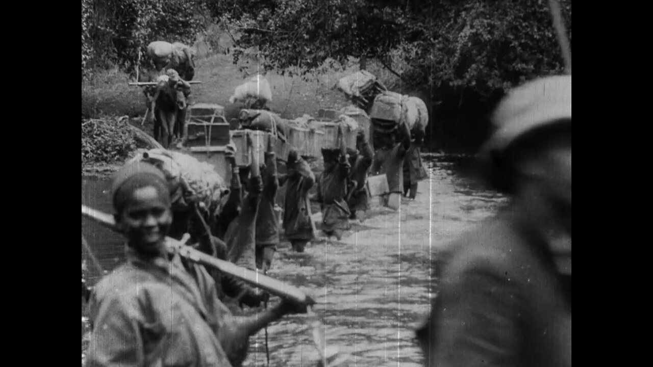 Theodore Roosevelt in Africa (1909 Original Black & White Film)