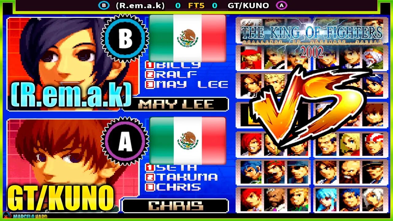 The King of Fighters 2002 ((R.em.a.k) Vs. GT/KUNO) [Mexico Vs. Mexico]