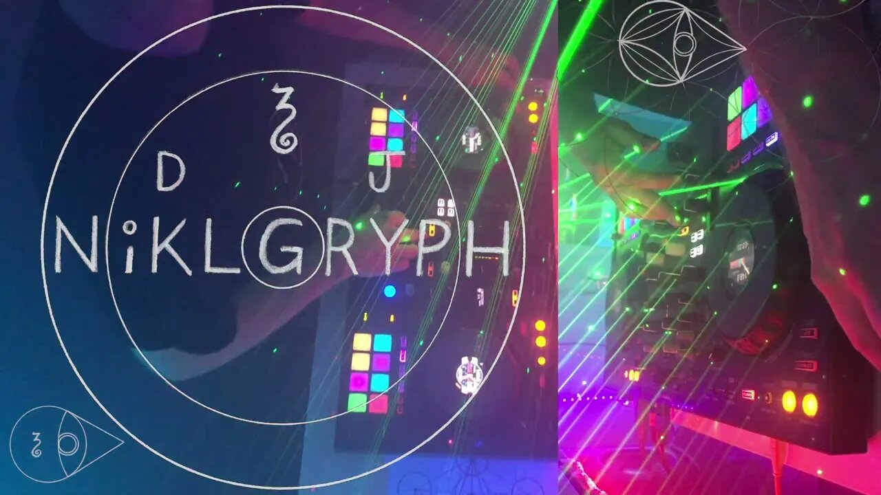 DJ NiKLGRYPH MiX OF HARD & iNDUSTRiAL TECHNO мΘŠτLУ ༄ PLAYiNG iN A CLOUD OF FOG WiTH LASER BEAMS༄-_