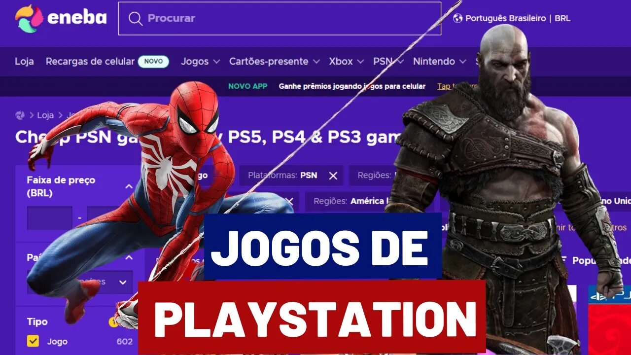 JOGOS MAIS BARATO DE PLAYSTATION NO ENEBA