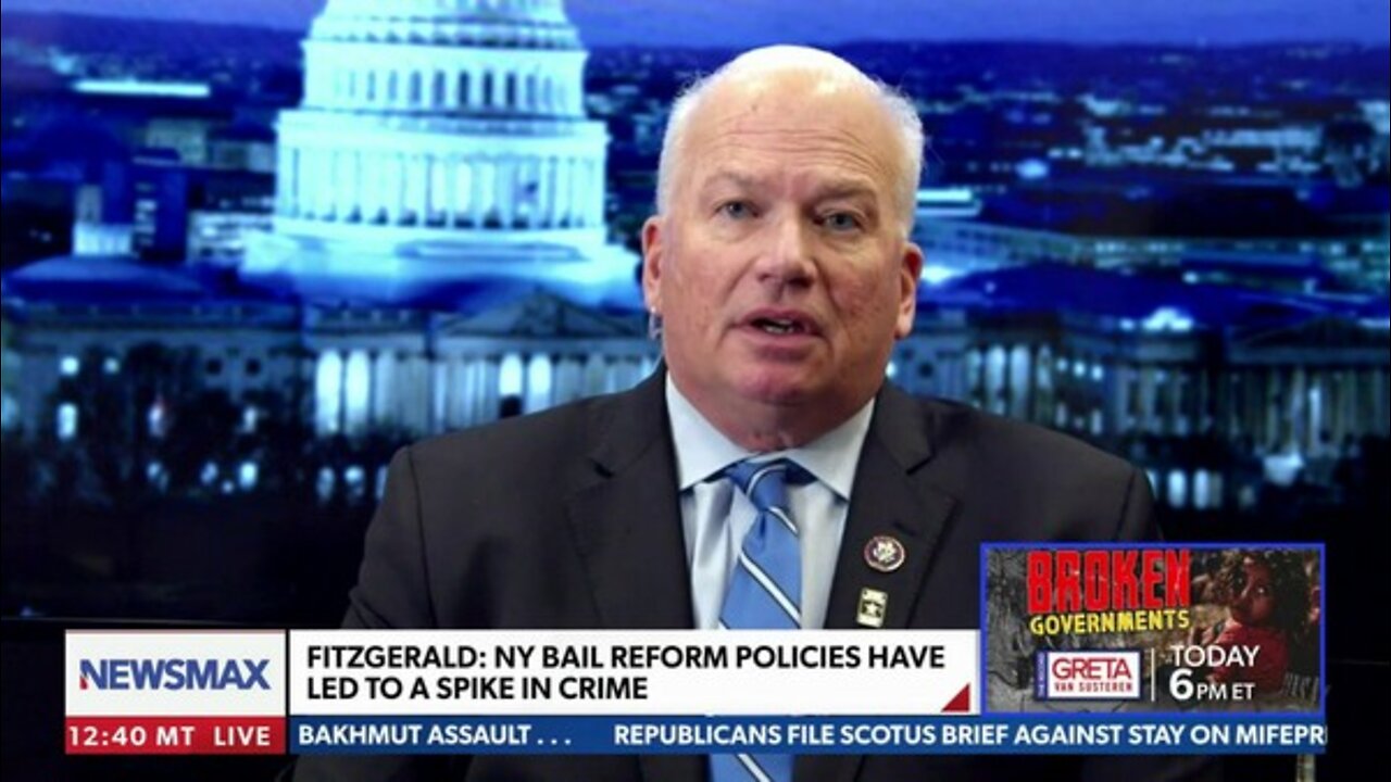 Rep Fitzgerald: NY Bail Reform Policies led to spike in crime