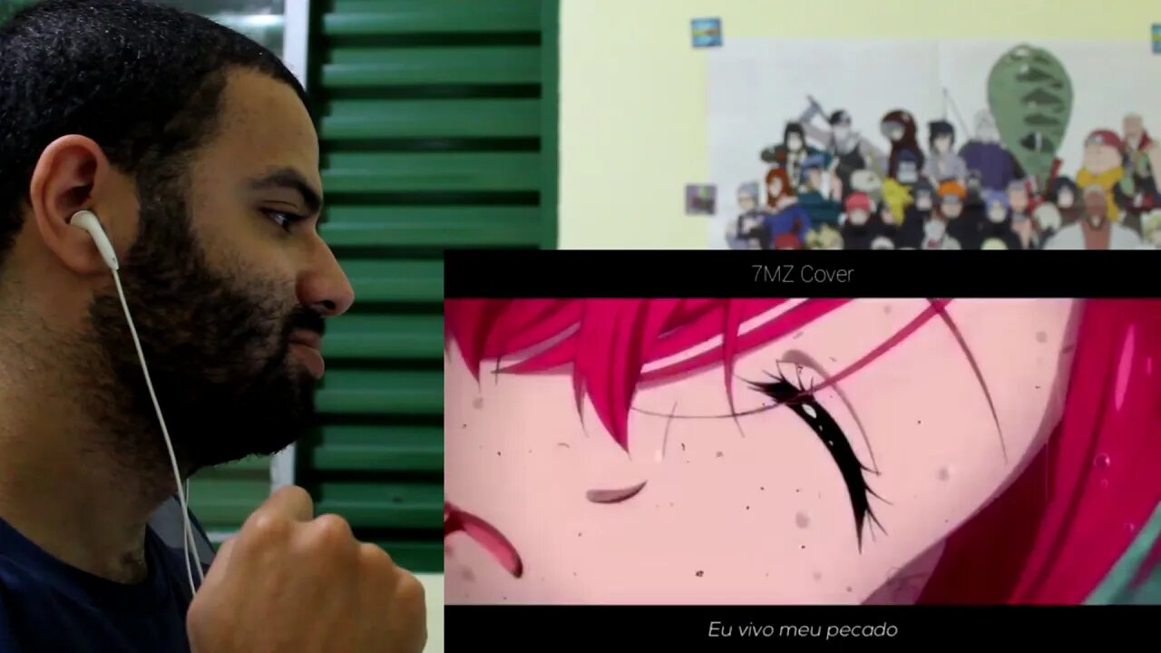 React COVER #16: ANIMES NO TOPO (Rap) - Feat. Player Caio