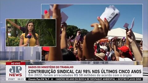 Contribuição sindical despenca 98% nos últimos cinco anos