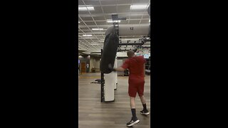 Hitting the punching bag