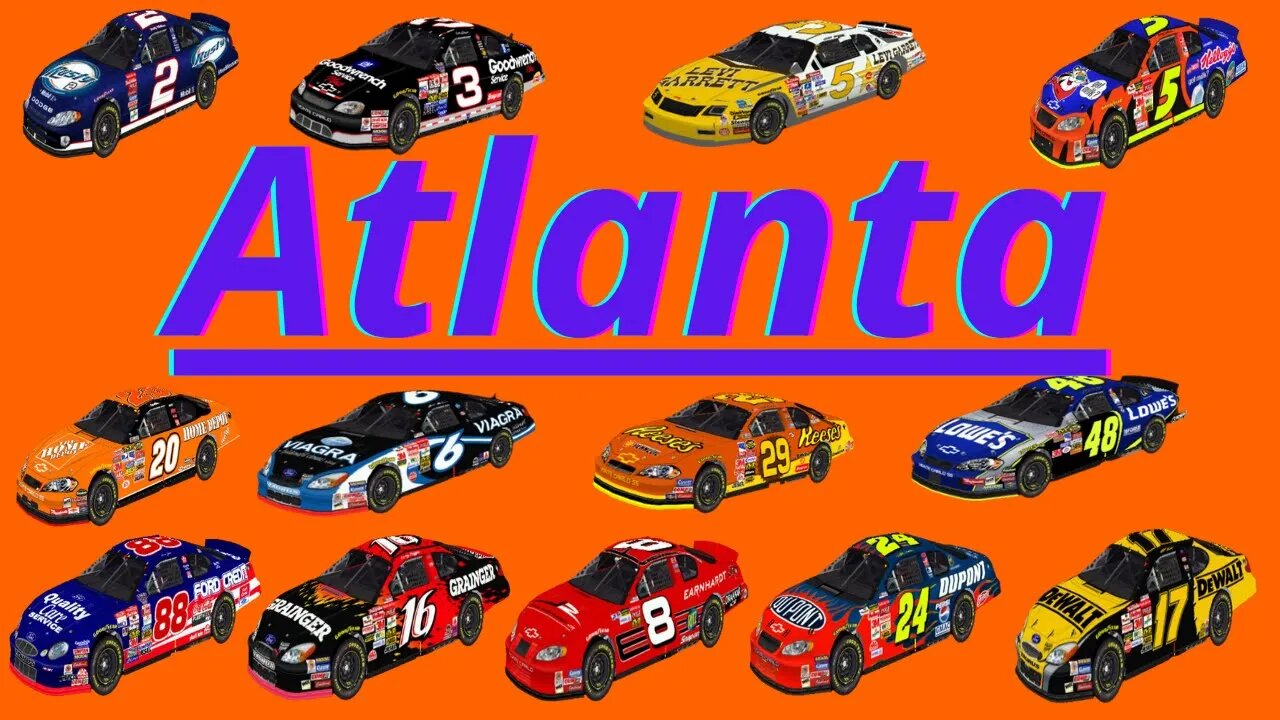 Nascar Simulation Racing AI Atlanta