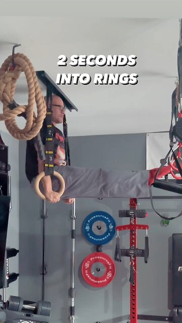 Double Circle Fitness Gymnastic Rings L-Sit