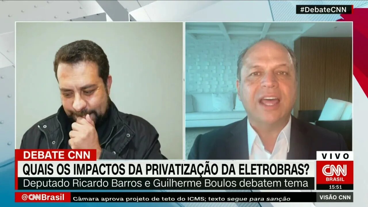 Barros e Boulos debatem capitalização da Eletrobras | @SHORTS CNN