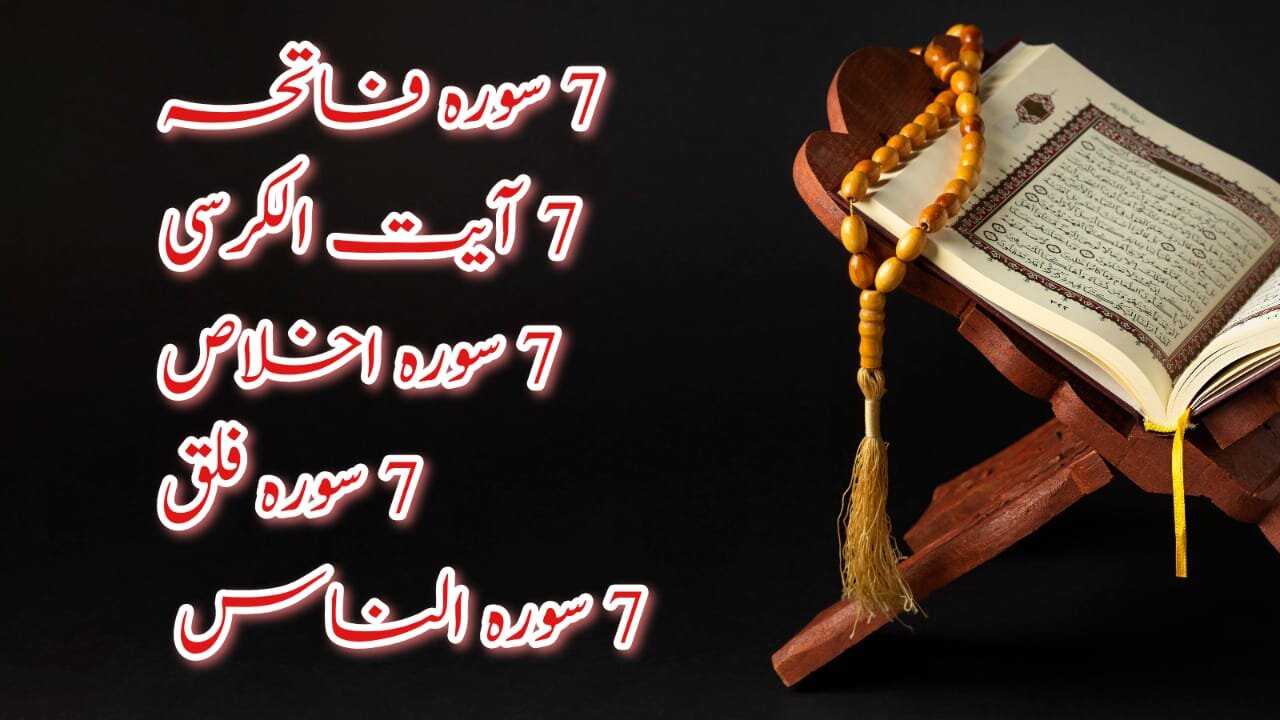 Quran is Life for All | Sura Fatiha, Ikhlas, Falak, AlNaas & Ayatul Kursi | 7 Times all for Shifa