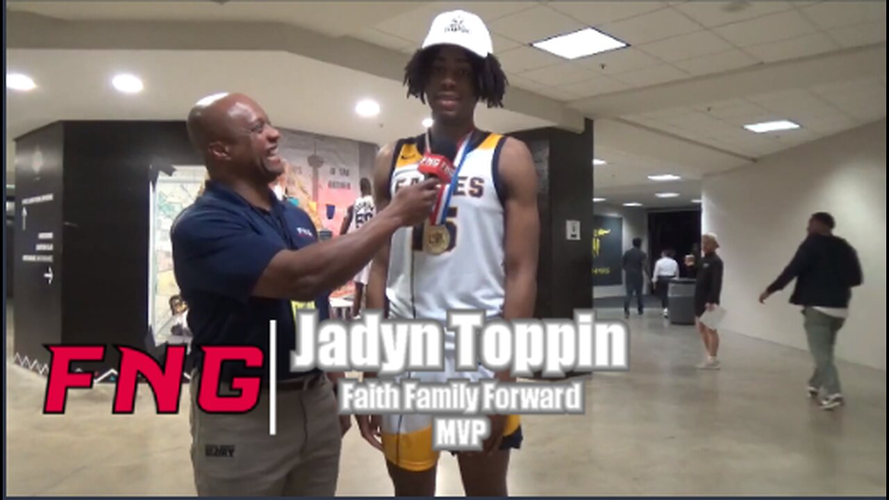 Faith Family Guard "MVP" Jadyn Toppin after Winning the Texas UIL 4a State Title