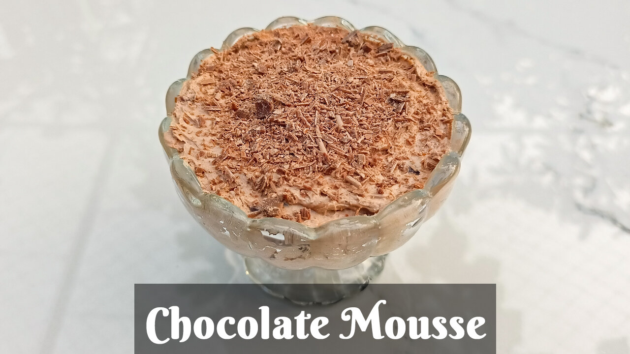 Chocolate Mousse | চকোলেট মুজ রেসিপি শুধু দুটি উপকরণ দিয়ে | Two Ingredients Chocolate Mousse Recipe