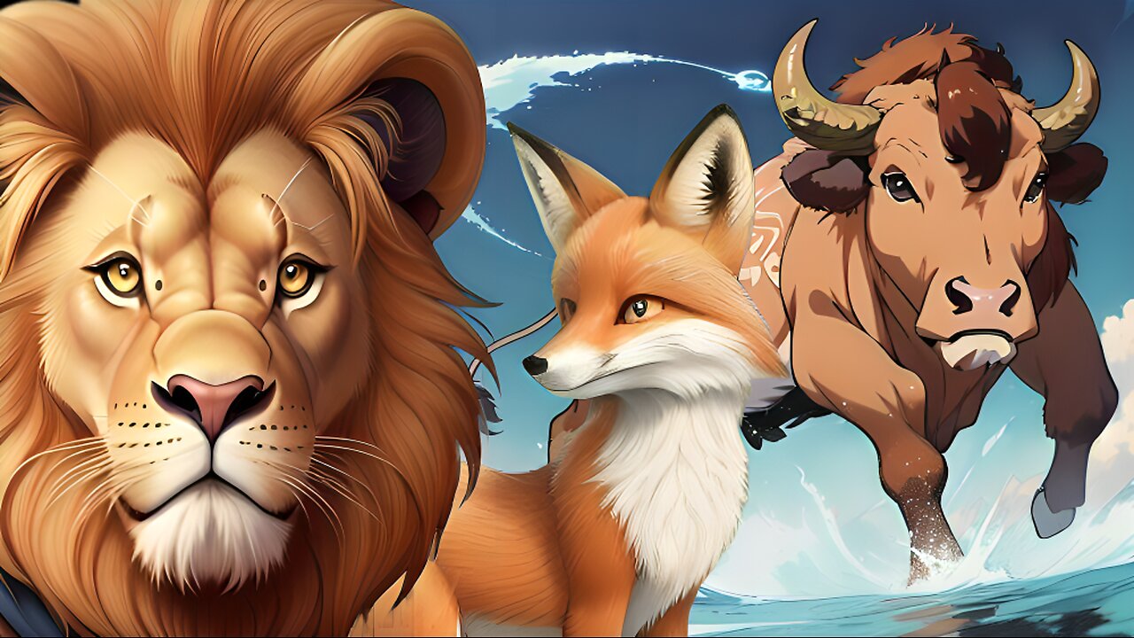 Bedtime Stories for Kids | The Traitorous Fox and the Arrogant Lion with the Bull.