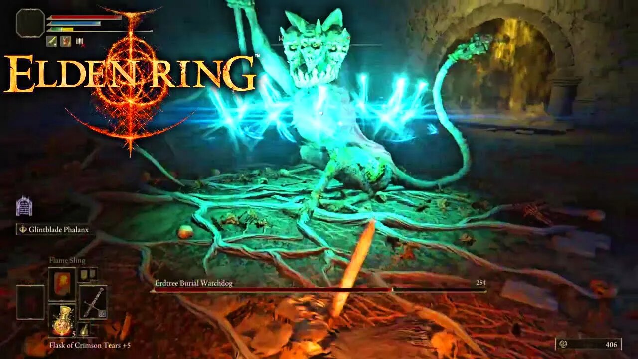 Elden Ring - Boss Fight - Erdtree Burial Watchdog - Cliffbottom Catacombs, Liurnia of the Lakes