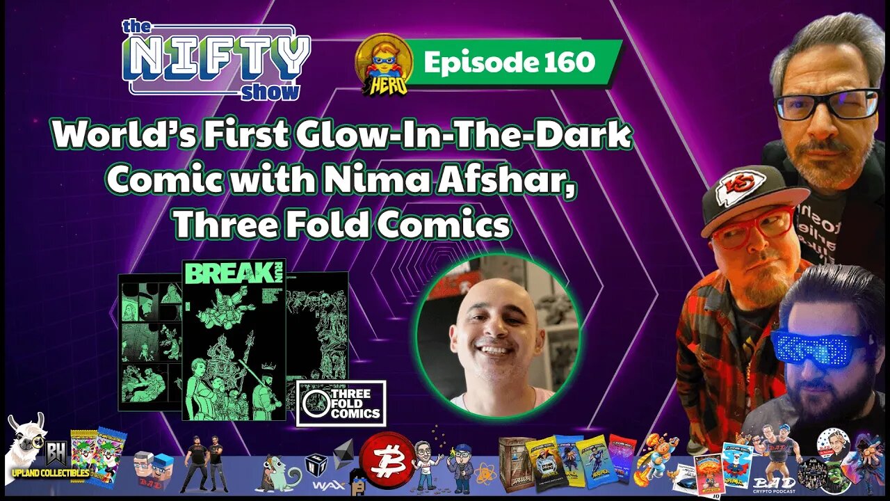 World’s First Glow-In-The-Dark Comic with Nima Afshar, Three Fold Comics