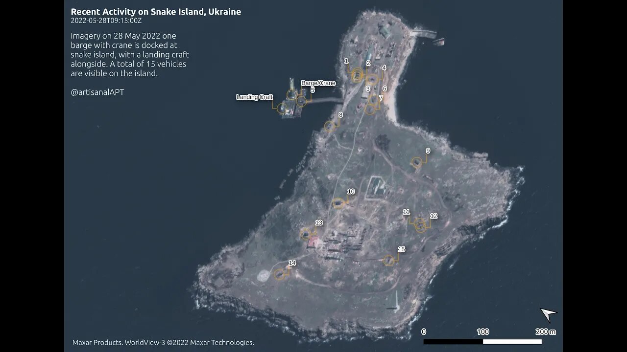 Russian SAM Positions on Snake Island - 28th May