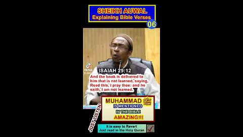 CLEAR EXPLANATION OF BIBLE VERSES BY SHEIKH AUWAL 06 #why_islam #whyislam #whatisislam