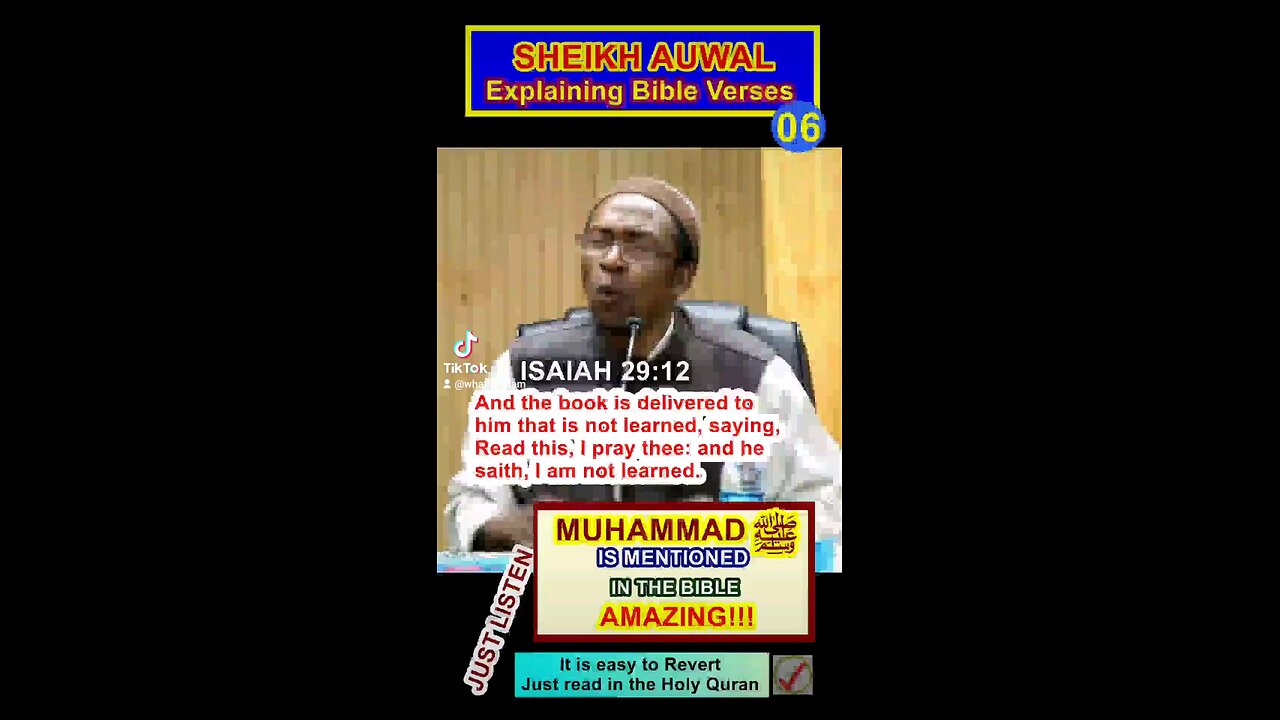CLEAR EXPLANATION OF BIBLE VERSES BY SHEIKH AUWAL 06 #why_islam #whyislam #whatisislam