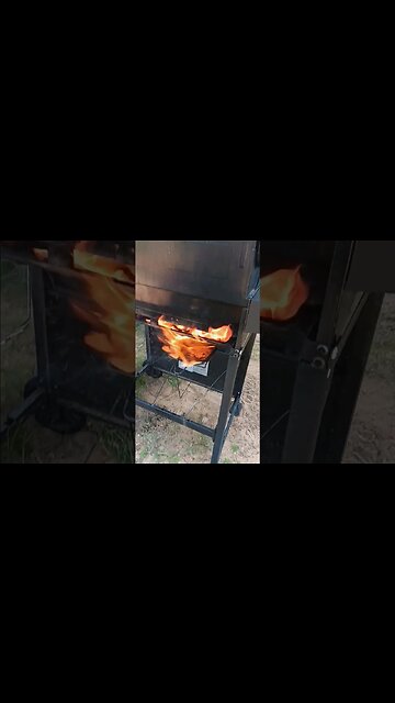 Grill on Fire 🔥(Save the Ribeye!!). That's not where the FIRE should be! #ca