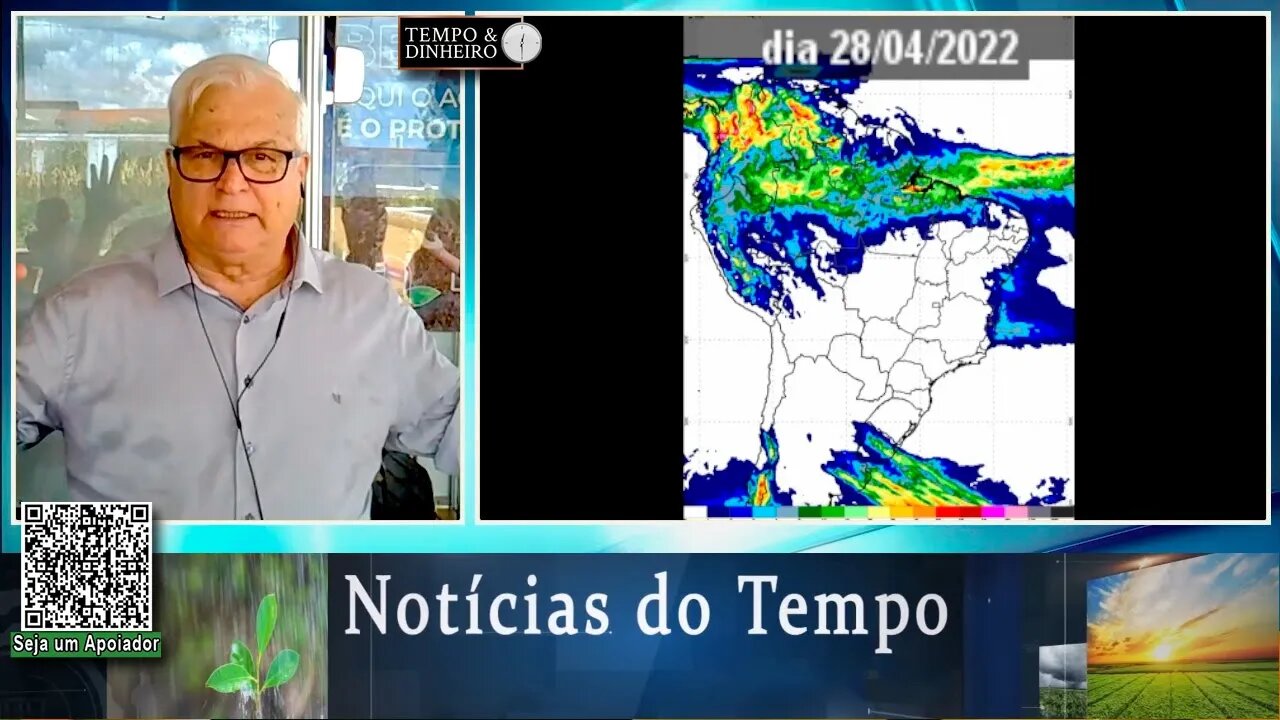 Meteorologia mostra áreas de instabilidade ao Norte e Centro-sul