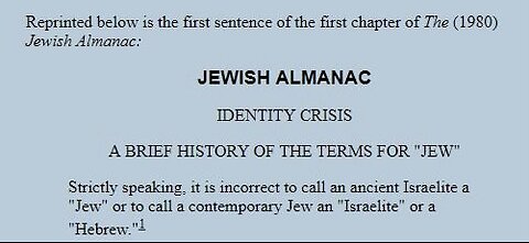 “Jews” Are Canaanite Mongrels