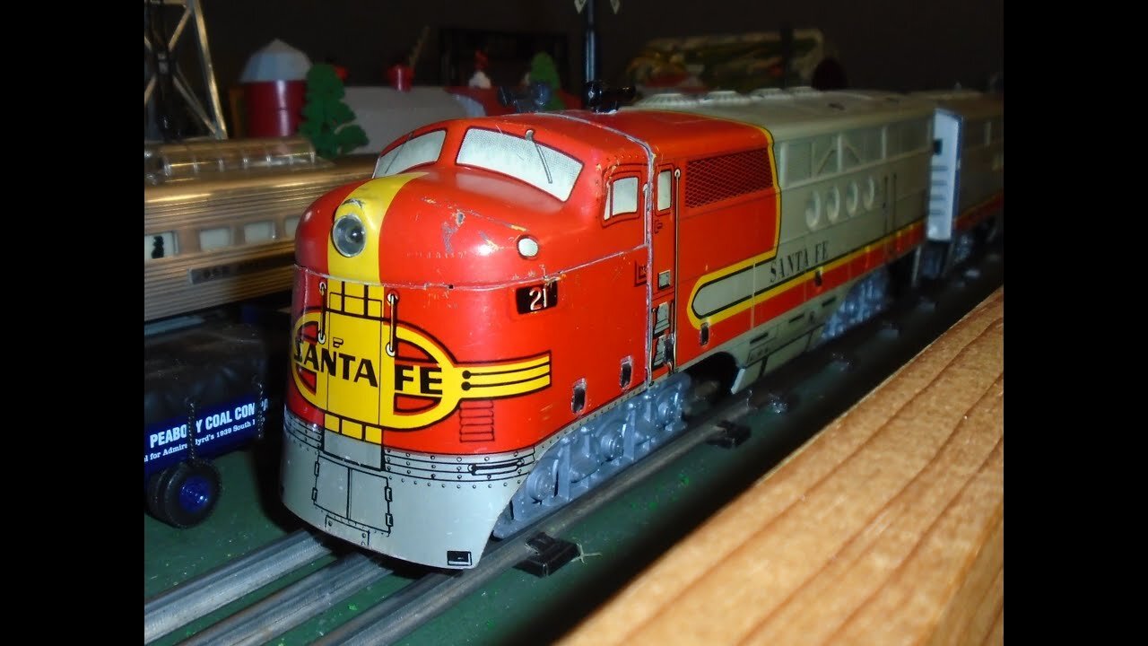 Marx El Capitan Passenger Set With No.21 Santa Fe Diesel