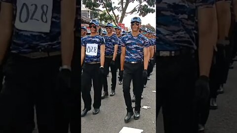 awas Mundur. !! Si Ganteng Mau Lewat. Lomba Gerak Jalan Antar SMA sederajat se Kota Pagar Alam.