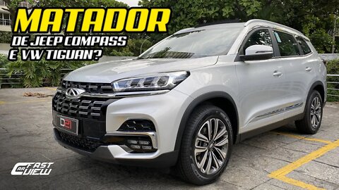 CAOA CHERY TIGGO 8 2021 EM DETALHES NÃO COMPRE JEEP COMPASS E VW TIGUAN SEM CONHECER - Fast Car View