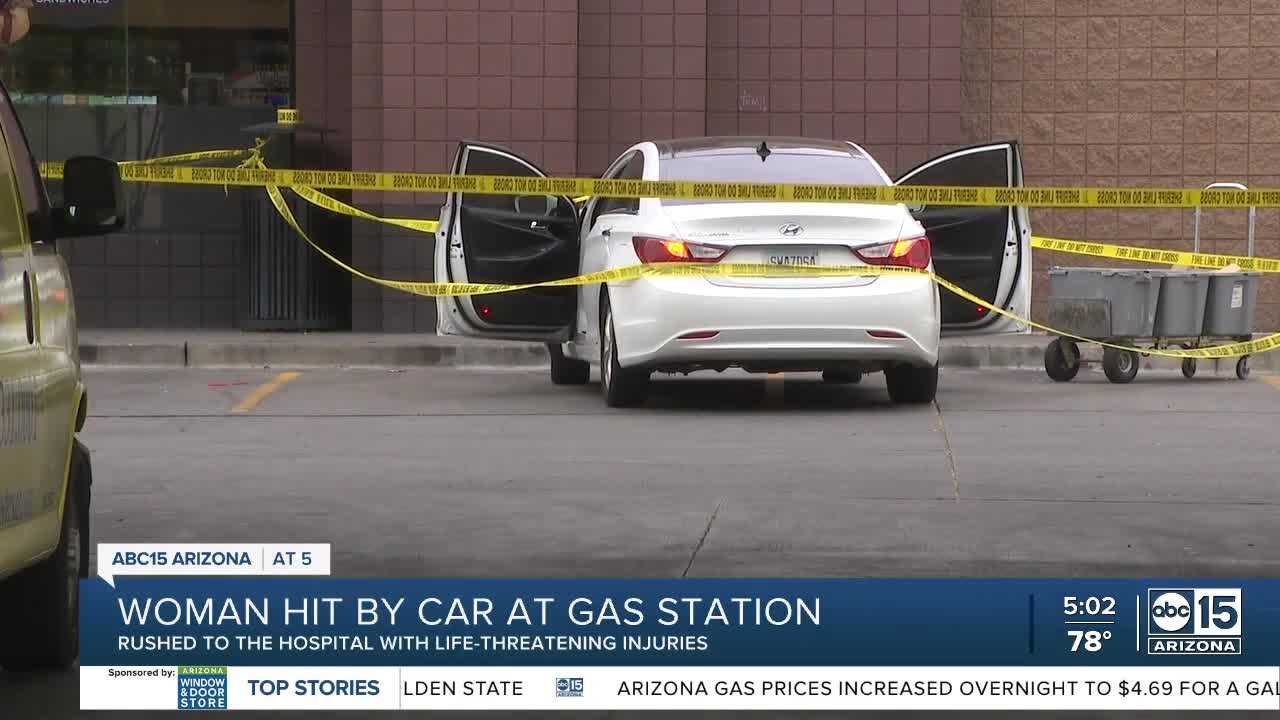 Woman hit by driver at QT store near 113th and Grand avenues