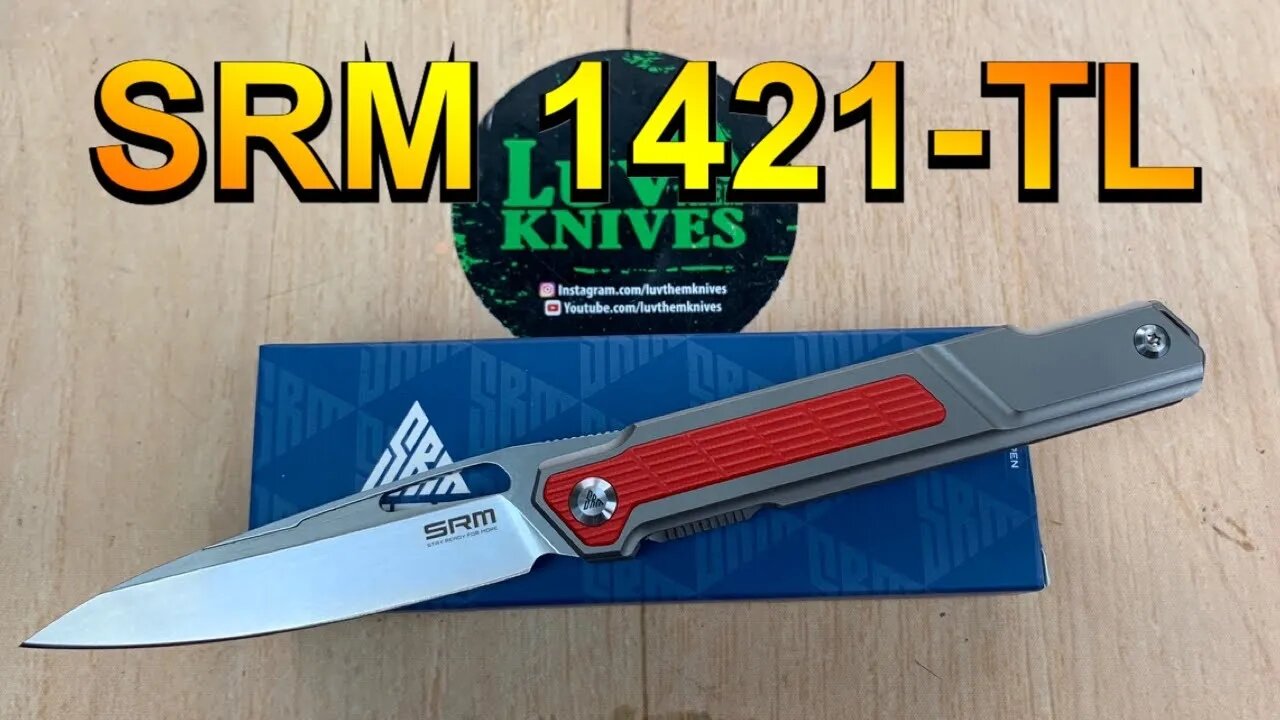 SRM 1421-TL Front Flipper / includes disassembly/ slender lightweight easy carry EDC !