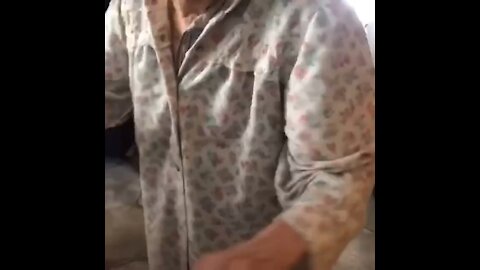 Cool grandma on the covid jab