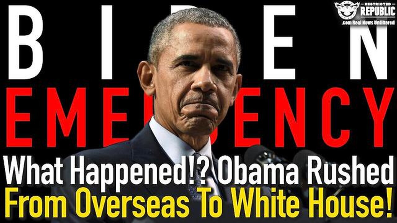 Obama Rushed From Overseas to White House! What Just Happened!