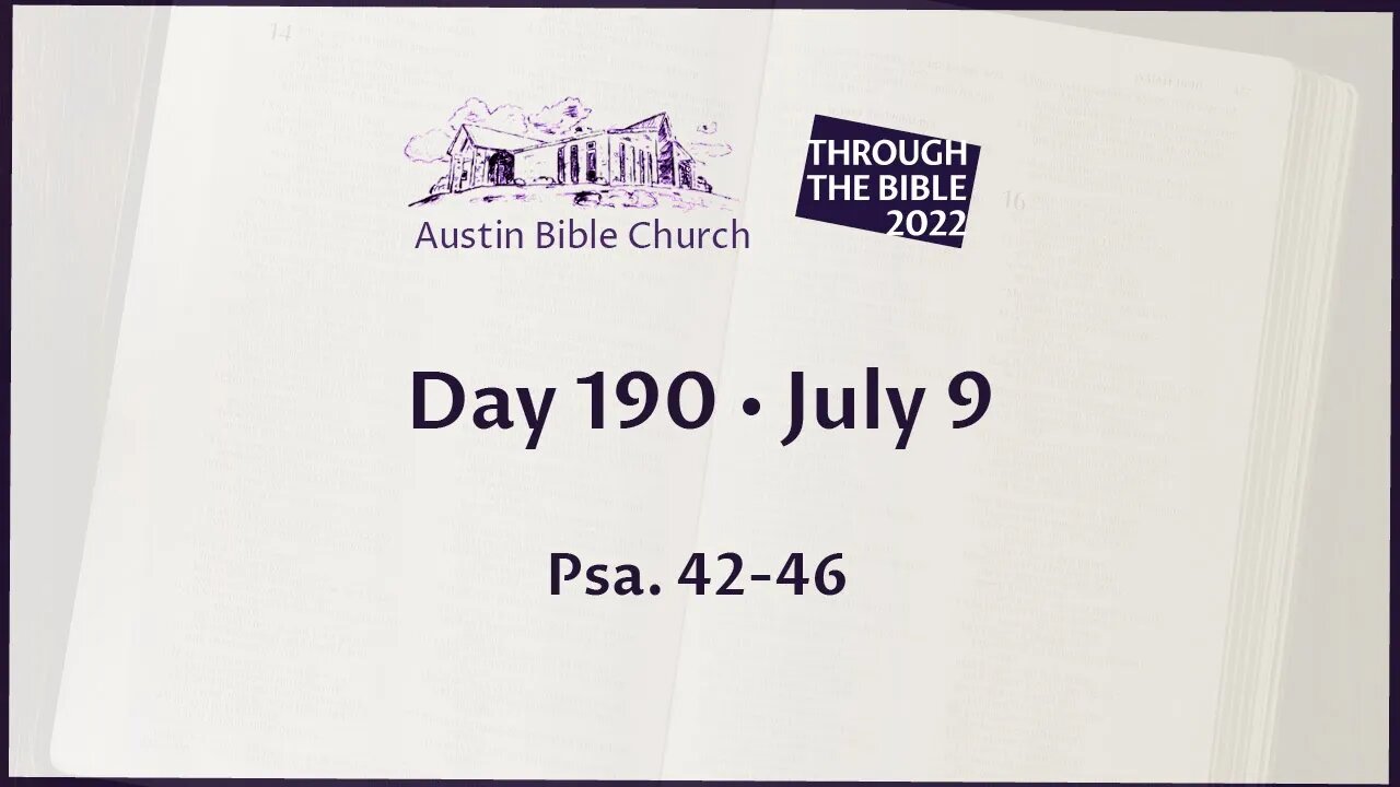 Through the Bible 2022 (Day 190)