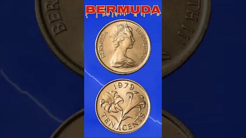 Burmuda 10 Cents 1979.#shorts #education #coinnotesz