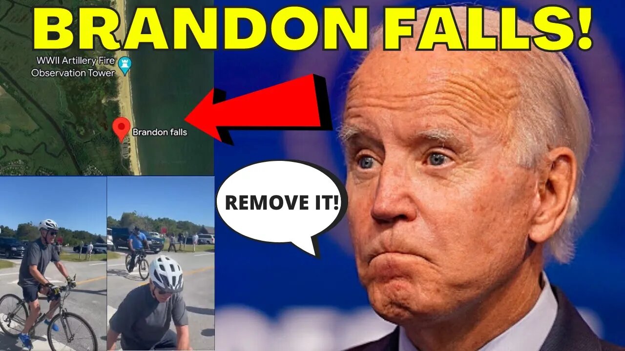 Google Maps RUSHES To REMOVE Landmark "BRANDON FALLS" Delaware! Where Biden Went Over On His BIKE!