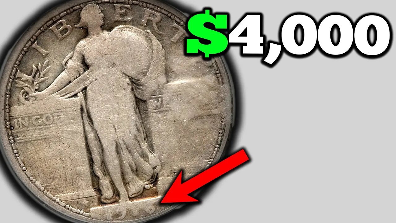 WORN COINS WORTH MONEY! 1916 Standing Liberty Quarter Value!