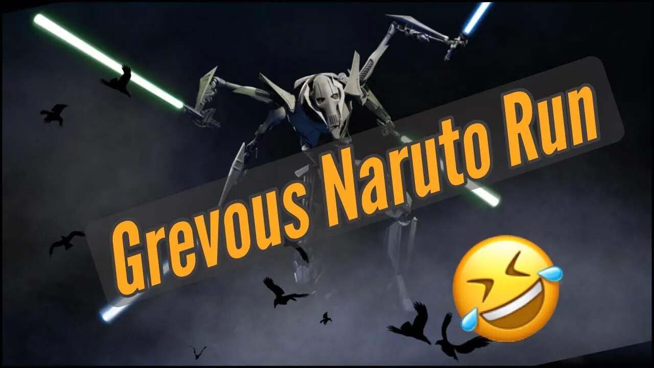 Battlefront 2 General Grevous Naruto RUN Hilarious Glitch!