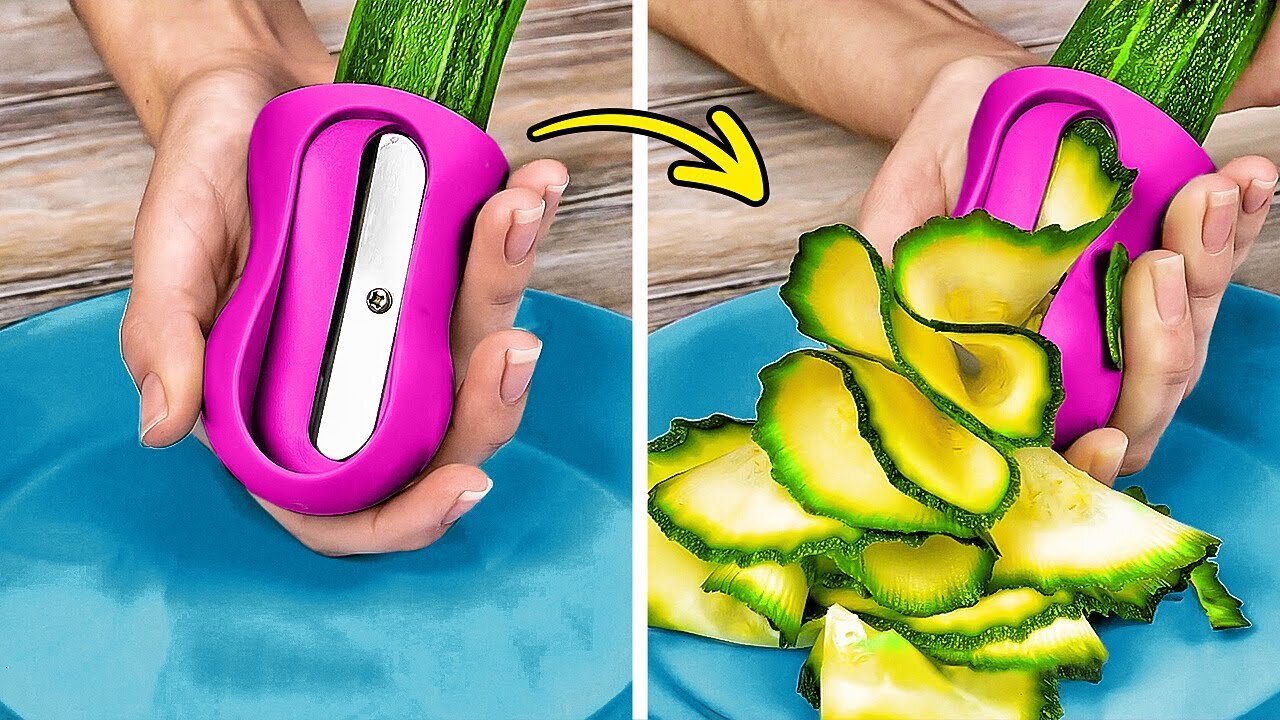 How To Peel And Cut Vegetables And Fruits 🍅🥒 Cut And Slice Food Easier Than Ever