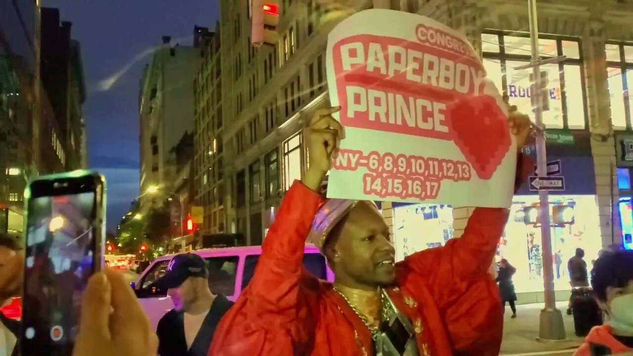 Paperboy Prince announces run for Governor, in every district in NYC?