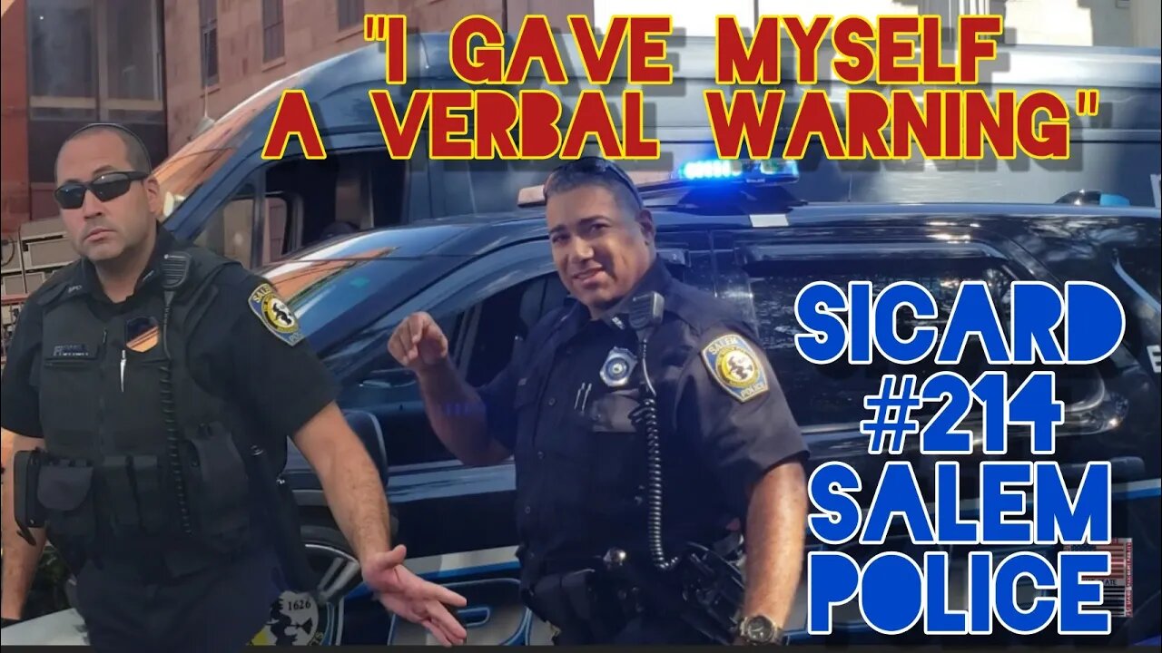 Cops Driving Illegal Vehicles Making Traffic Stops. Officer Sicard. Salem Mass.