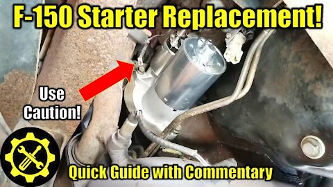 1987 - 1996 Ford F150_ Starter and Solenoid Replacement! (Updated with Commentary)