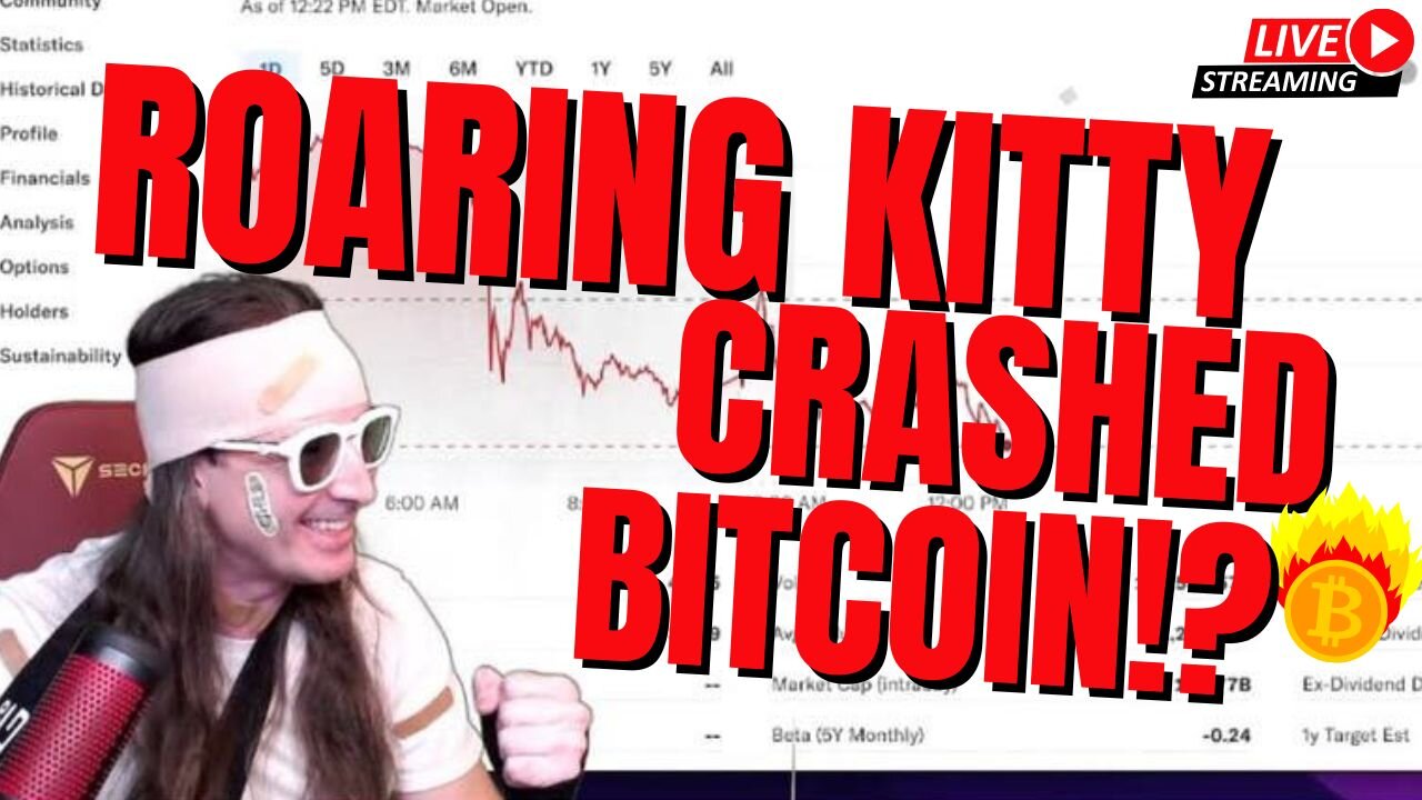 Roaring Kitty Returns To YouTube & Crashes Bitcoin!?