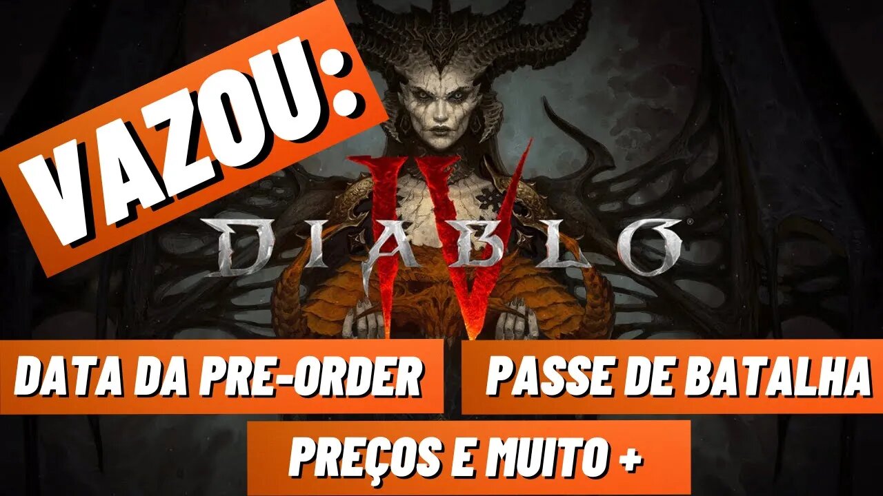 Diablo 4 Vazou a data da pré-compra e muito mais